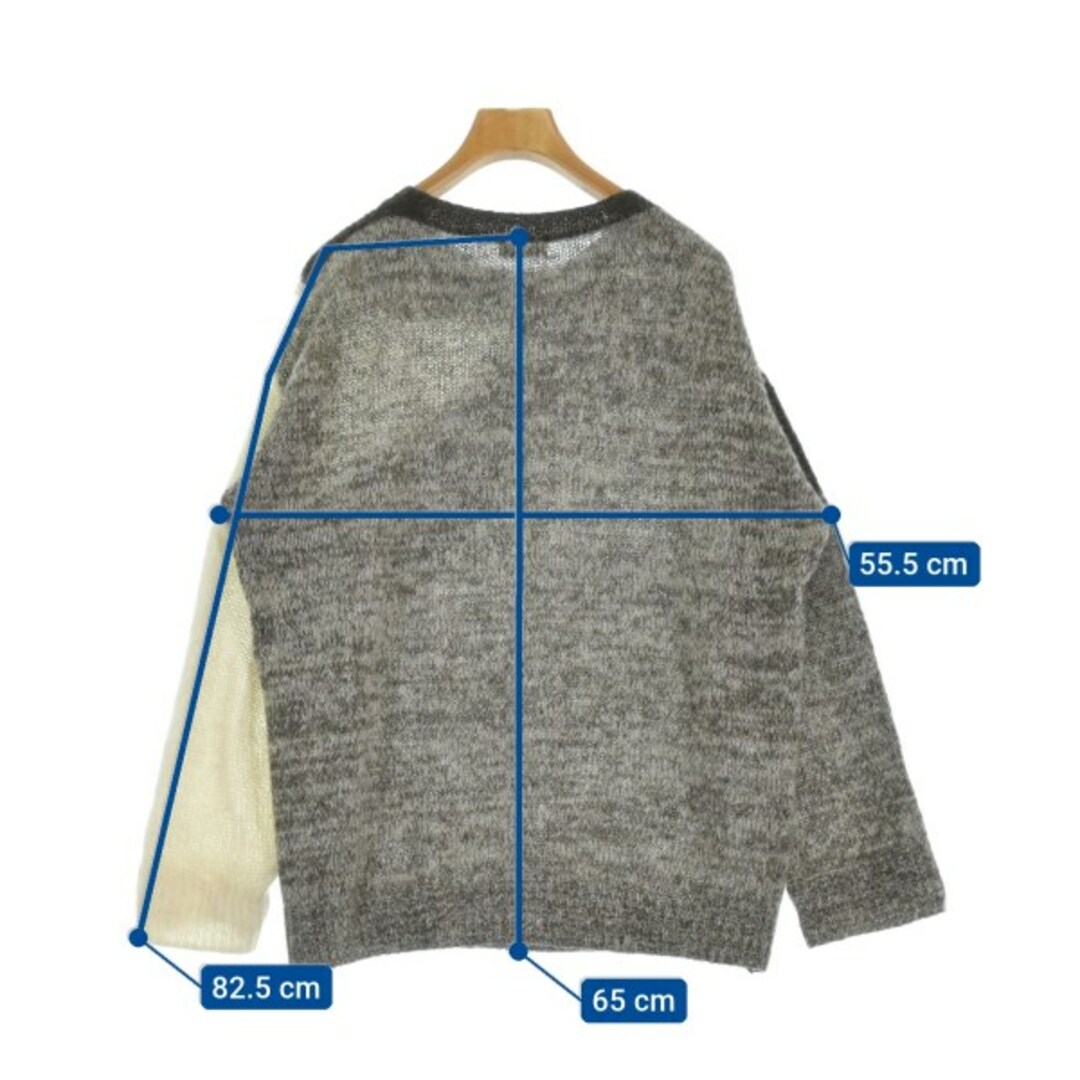 DRIES VAN NOTEN - DRIES VAN NOTEN ニット・セーター S 茶系x白 DRIES VAN NOTEN - DRIES VAN NOTEN ニット・セーター S 茶系x白
