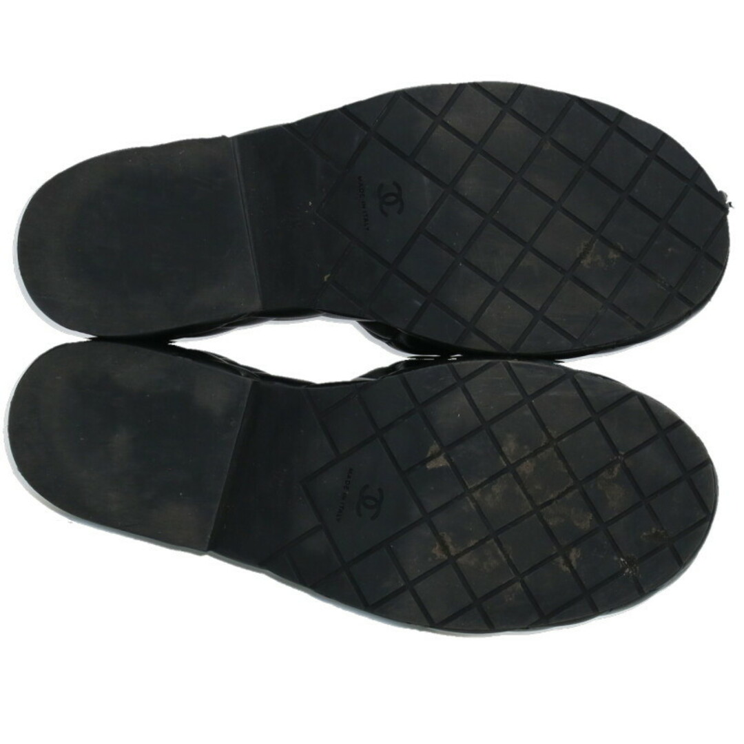 CHANEL - シャネル G39678 ココマークマトラッセレザー厚底 CHANEL - シャネル G39678 ココマークマトラッセレザー厚底