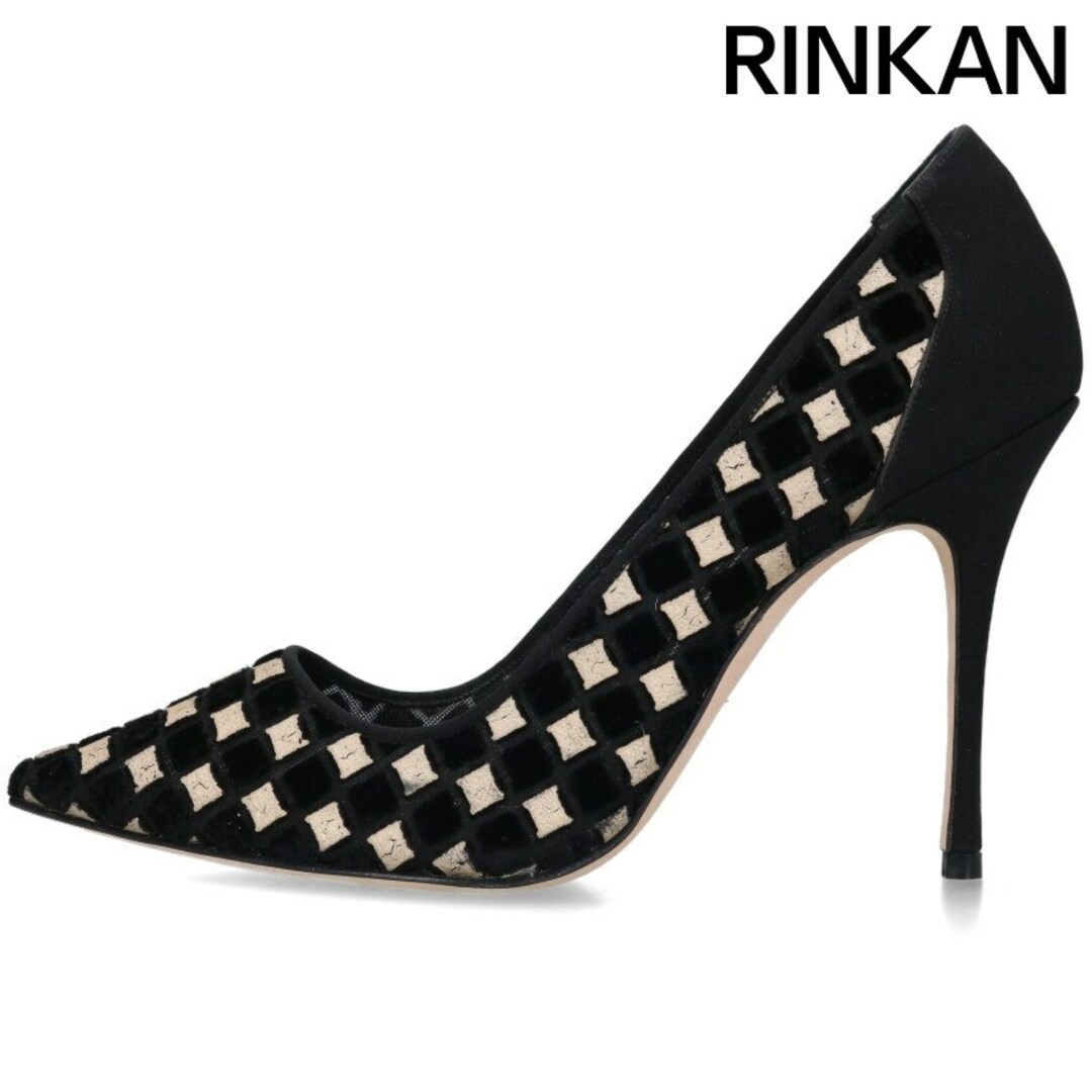 MANOLO BLAHNIK - マノロブラニク FORTUNI レースベルベット MANOLO BLAHNIK - マノロブラニク FORTUNI レースベルベット