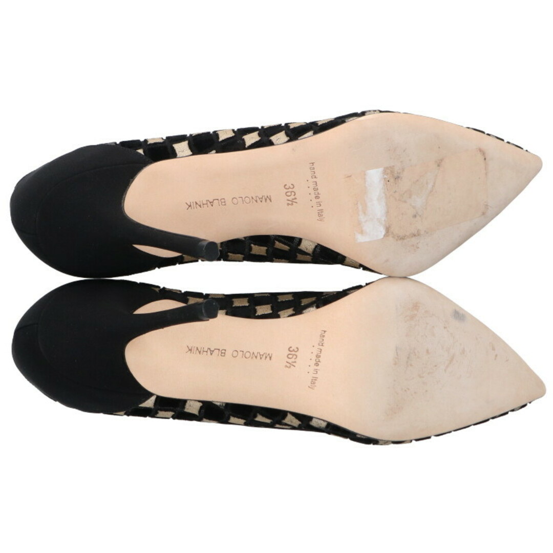 MANOLO BLAHNIK - マノロブラニク FORTUNI レースベルベット MANOLO BLAHNIK - マノロブラニク FORTUNI レースベルベット