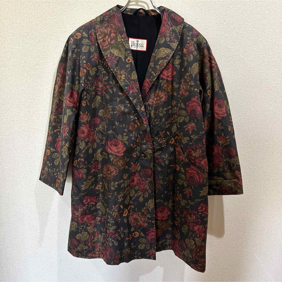 HERNO - イタリア製✨HERNO ヘルノ 花柄 コート 総柄 レディース HERNO - イタリア製✨HERNO ヘルノ 花柄 コート 総柄 レディース