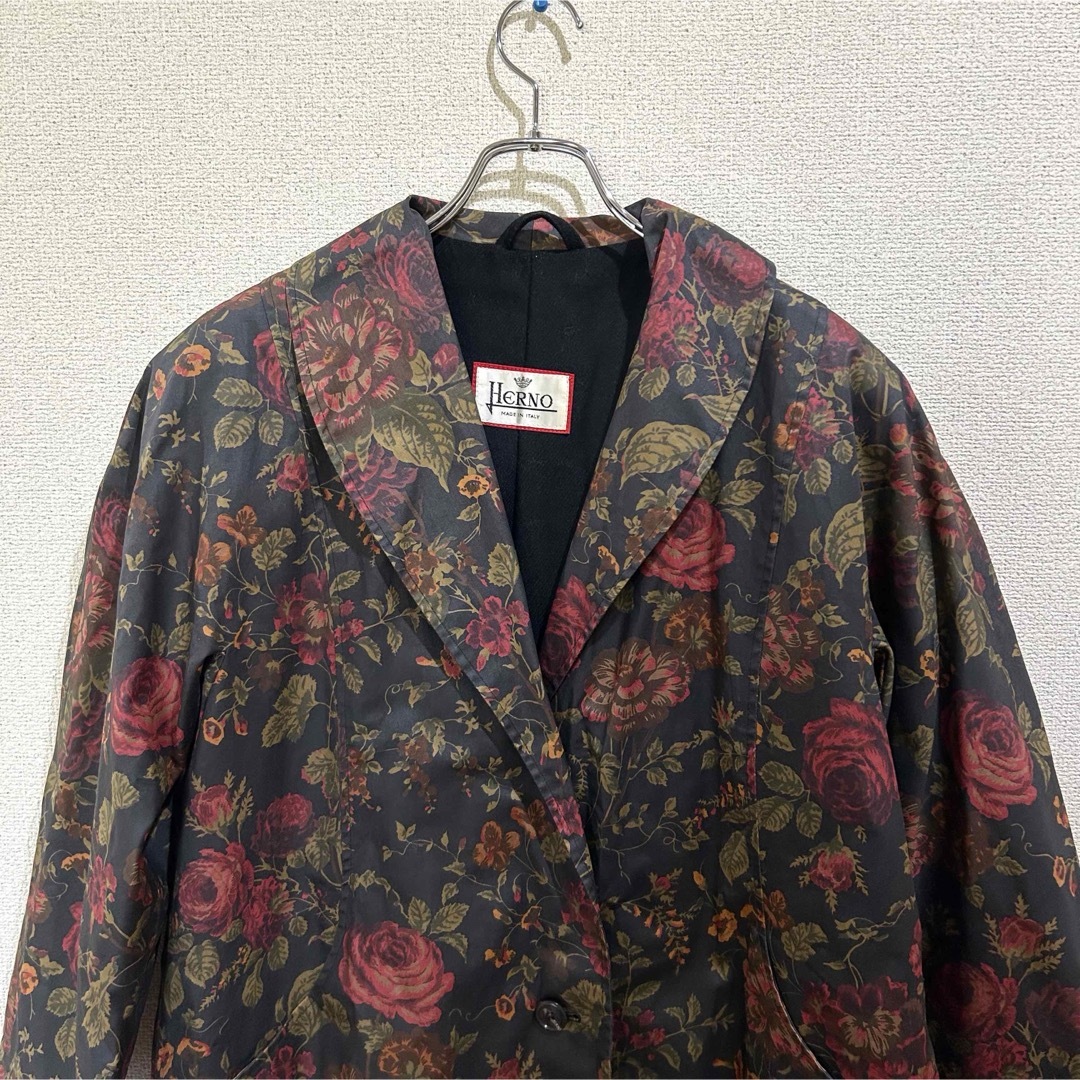 HERNO - イタリア製✨HERNO ヘルノ 花柄 コート 総柄 レディース HERNO - イタリア製✨HERNO ヘルノ 花柄 コート 総柄 レディース