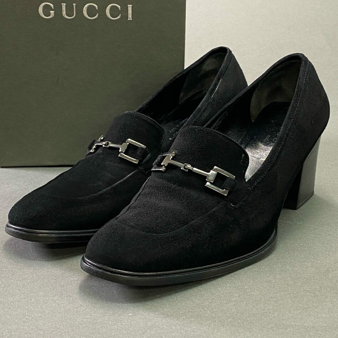 GUCCI - 3d21 GUCCI グッチ ホースビット パンプス チャンキー GUCCI - 3d21 GUCCI グッチ ホースビット パンプス チャンキー