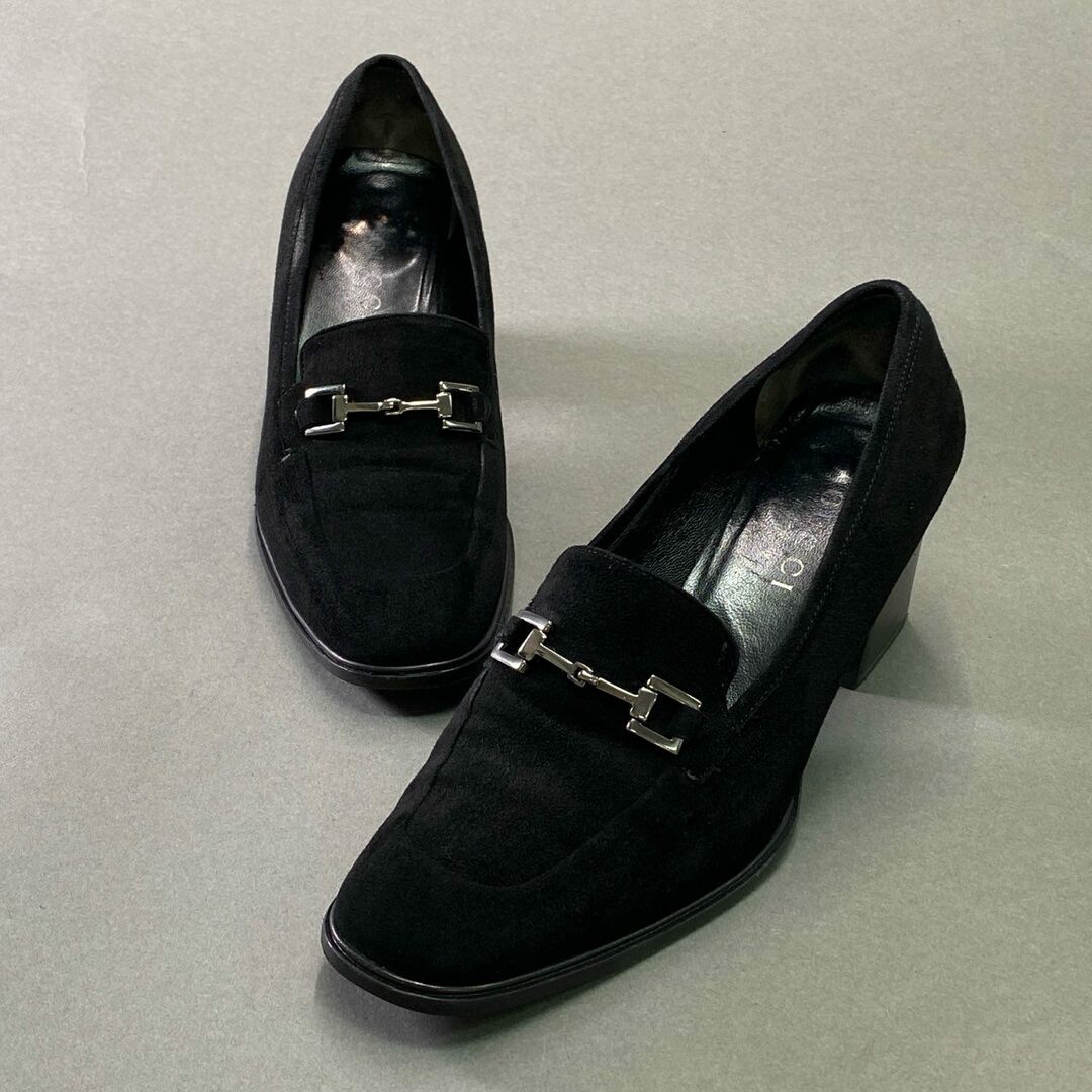GUCCI - 3d21 GUCCI グッチ ホースビット パンプス チャンキー GUCCI - 3d21 GUCCI グッチ ホースビット パンプス チャンキー