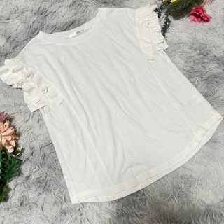 レルビエ(LHELBIE)の【LHELBIE】フリルシャツ　カットソー　ブラウス　(F) プルオーバー(Tシャツ(半袖/袖なし))
