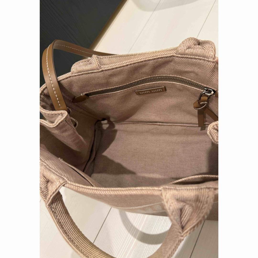 MIU MIU - 【美品】miumiu ジャガードロゴデニム ハンドバッグ MIU MIU - 【美品】miumiu ジャガードロゴデニム ハンドバッグ