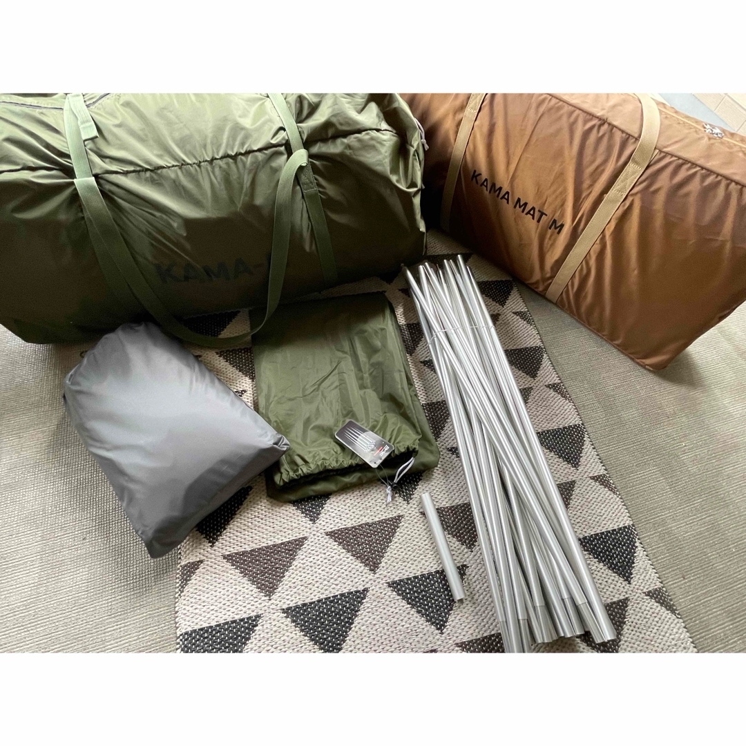 DOD - 【美品 SET】カマボコテント3M +カママット+カマザシキ DOD - 【美品 SET】カマボコテント3M +カママット+カマザシキ