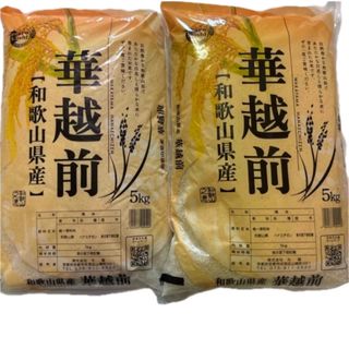 和歌山産　花越前　5キロ×２袋　白米　人気　おこめ　米　食品　ごはん(米/穀物)