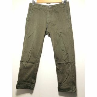 014012 visvim クロップド パンツ S カーキ ヴィズヴィム(その他)