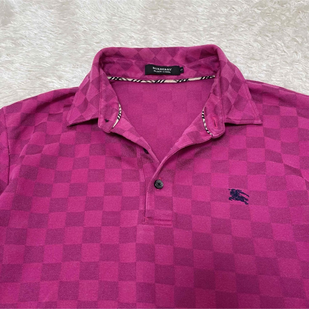 BURBERRY BLACK LABEL - バーバリーブラックレーベル ポロシャツ BURBERRY BLACK LABEL - バーバリーブラックレーベル ポロシャツ