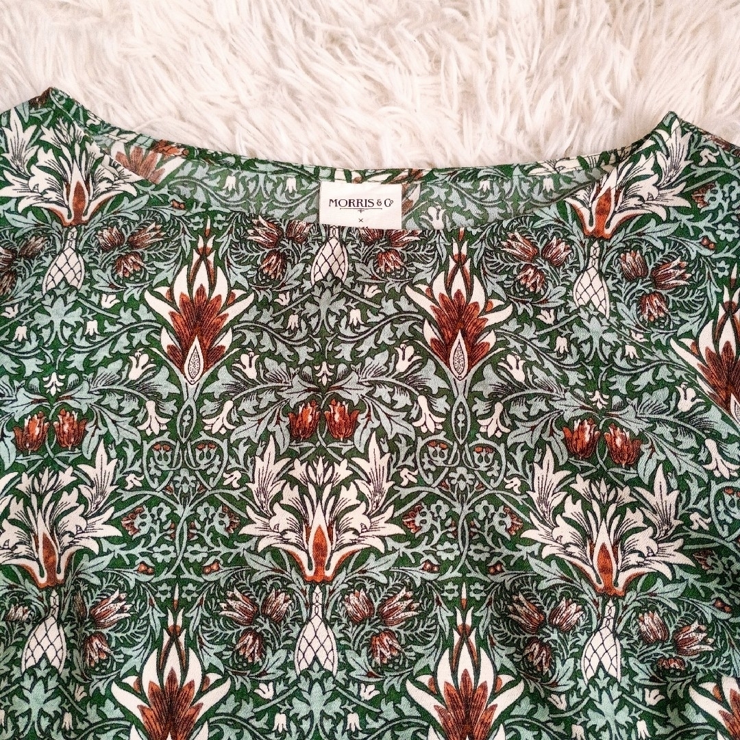 H&M - MORRIS×H&M コラボ 総柄 ワンピース チュニック フレア H&M - MORRIS×H&M コラボ 総柄 ワンピース チュニック フレア