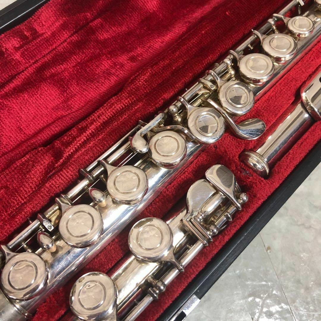 NIKKAN YFL311 フルート シルバー刻印 Eメカニズム付き 管楽器の NIKKAN YFL311 フルート シルバー刻印 Eメカニズム付き 管楽器の