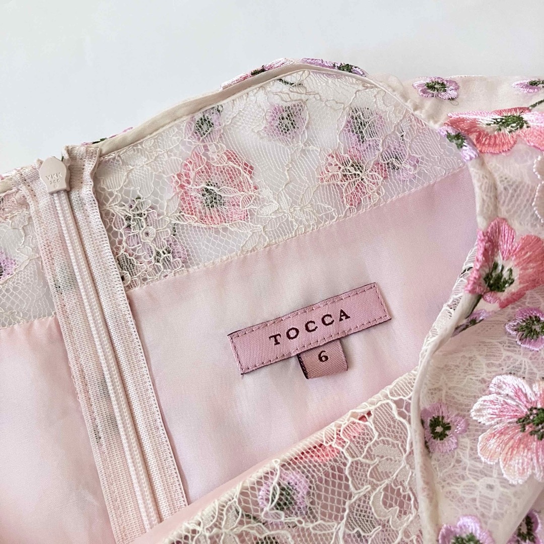 TOCCA - TOCCA トッカ フラワー刺繍 ワンピース 6 マリエッタ 花 TOCCA - TOCCA トッカ フラワー刺繍 ワンピース 6 マリエッタ 花