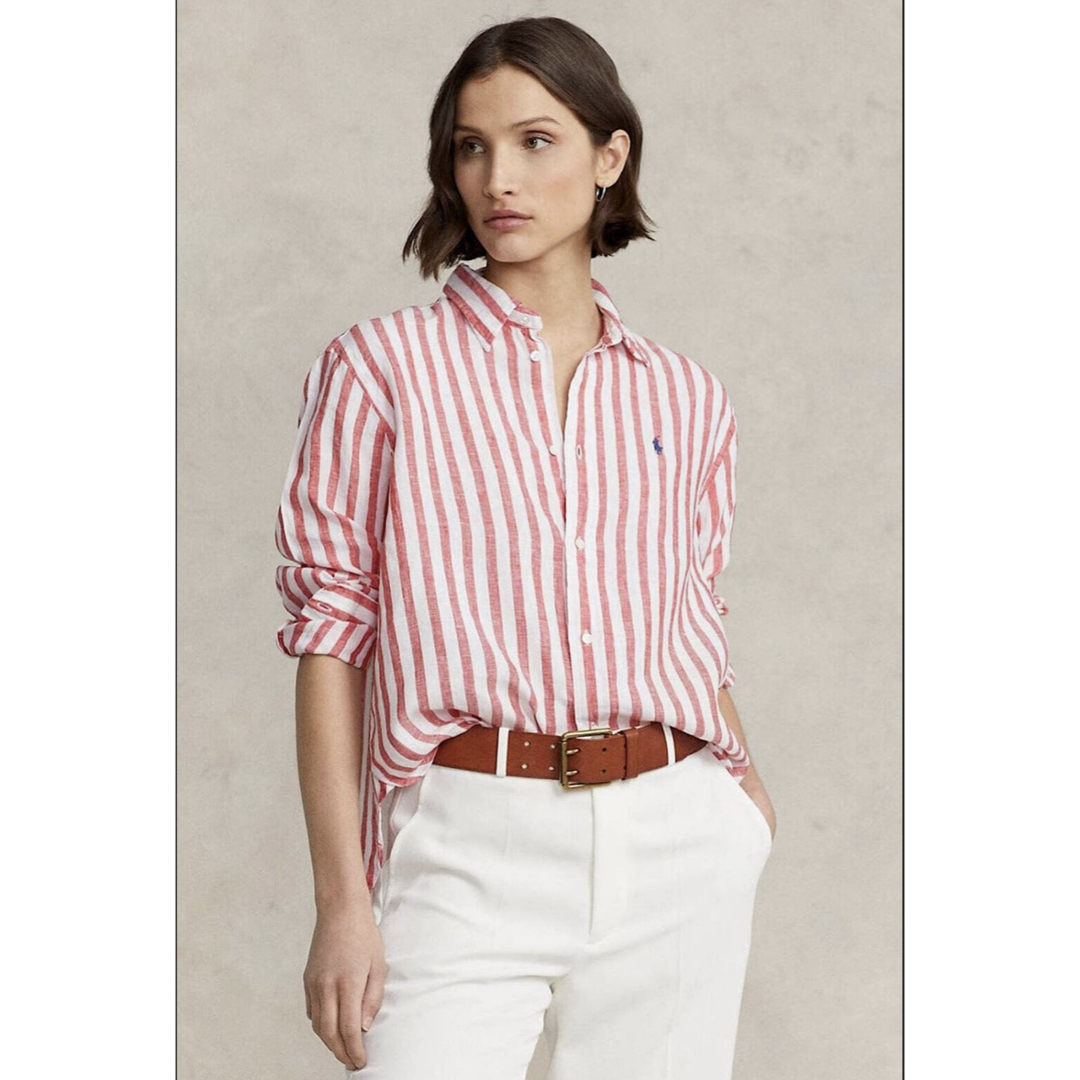 POLO RALPH LAUREN - ラルフローレン レディース リネンシャツ POLO RALPH LAUREN - ラルフローレン レディース リネンシャツ