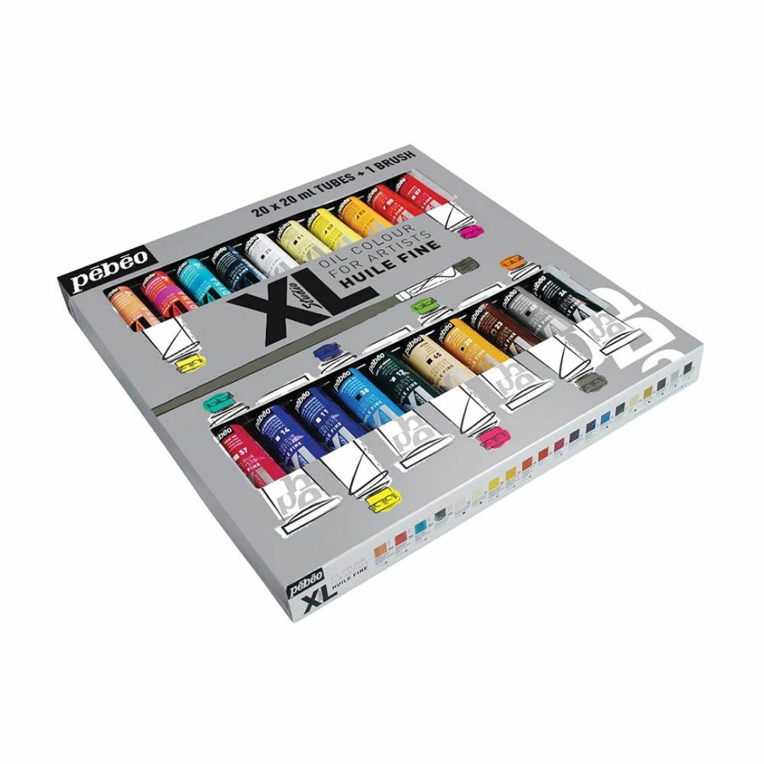 ぺべオ 習作用油絵具XL20ml×20色セット+筆1本 その他のその他(その他)の商品写真