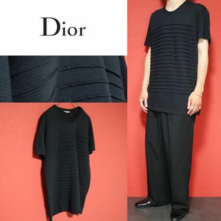 ディオールオム(DIOR HOMME)の【モード】Dior Homme ３D 立体デザイン プリーツ Tシャツ(Tシャツ/カットソー(半袖/袖なし))