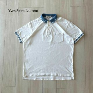 Yves Saint Laurent - 00s Yves Saint Laurent 刺繍ロゴ Yves Saint Laurent - 00s Yves Saint Laurent 刺繍ロゴ