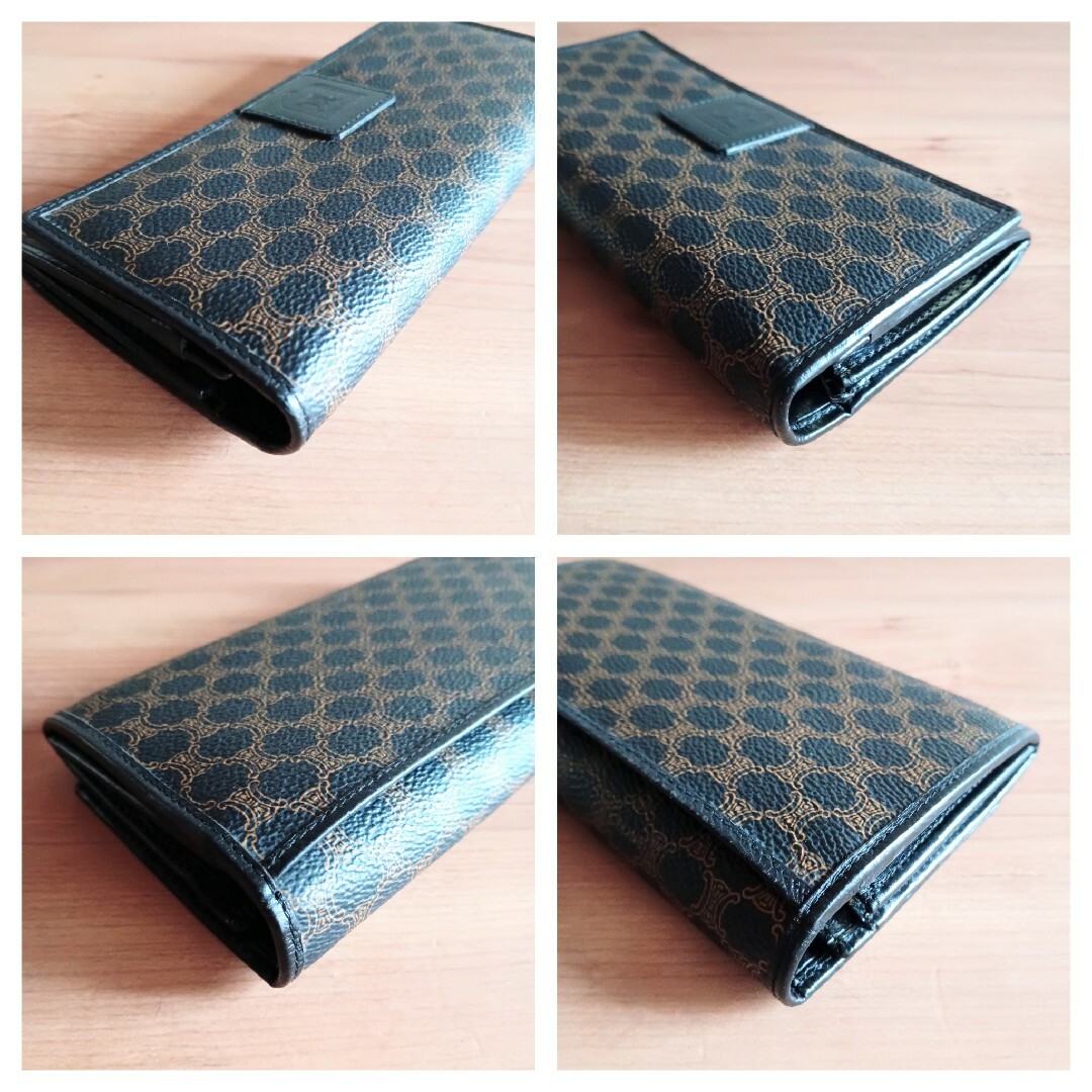 CELINE - 美品 セリーヌ がま口 レザー 長財布 ビンテージ CELINE - 美品 セリーヌ がま口 レザー 長財布 ビンテージ