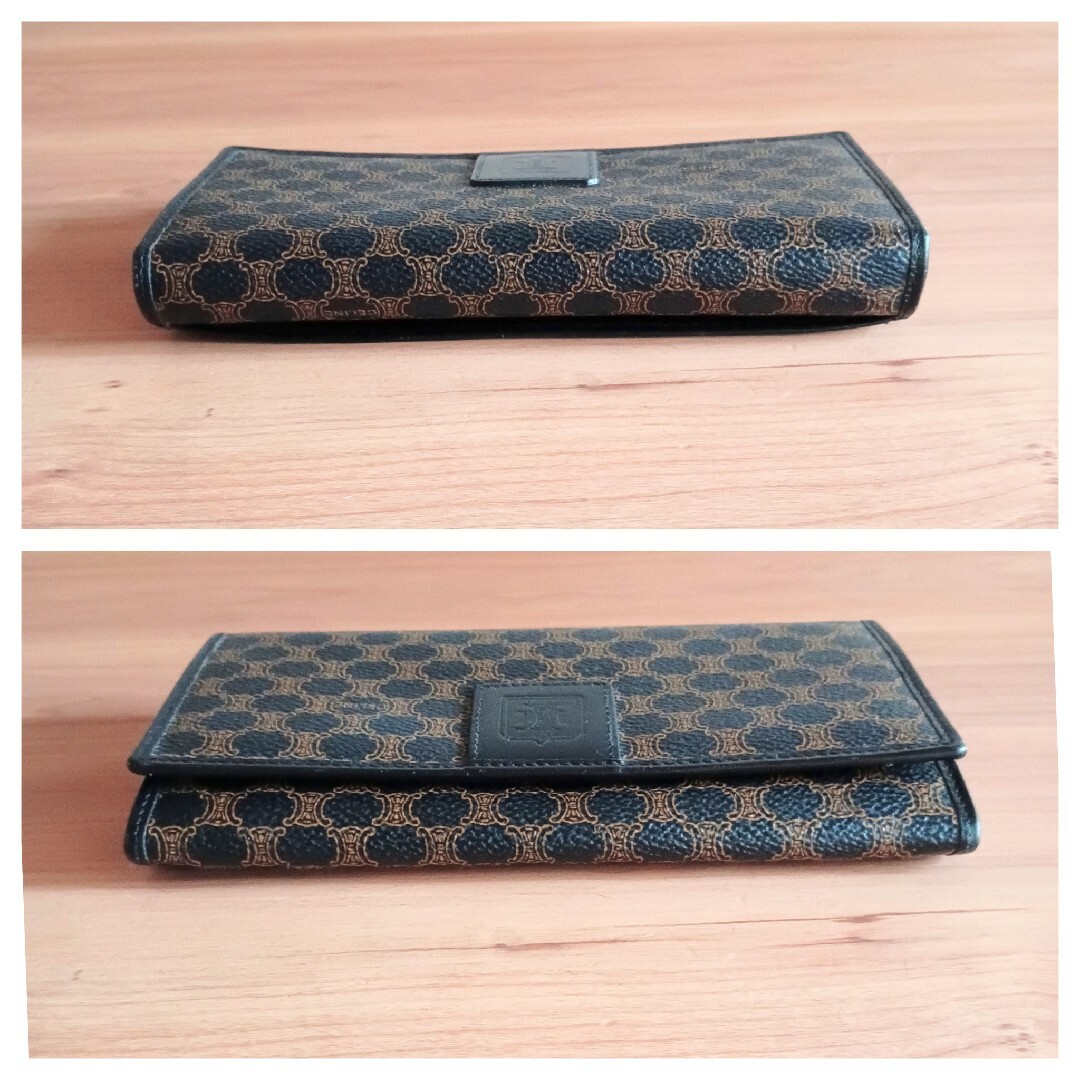 CELINE - 美品 セリーヌ がま口 レザー 長財布 ビンテージ CELINE - 美品 セリーヌ がま口 レザー 長財布 ビンテージ