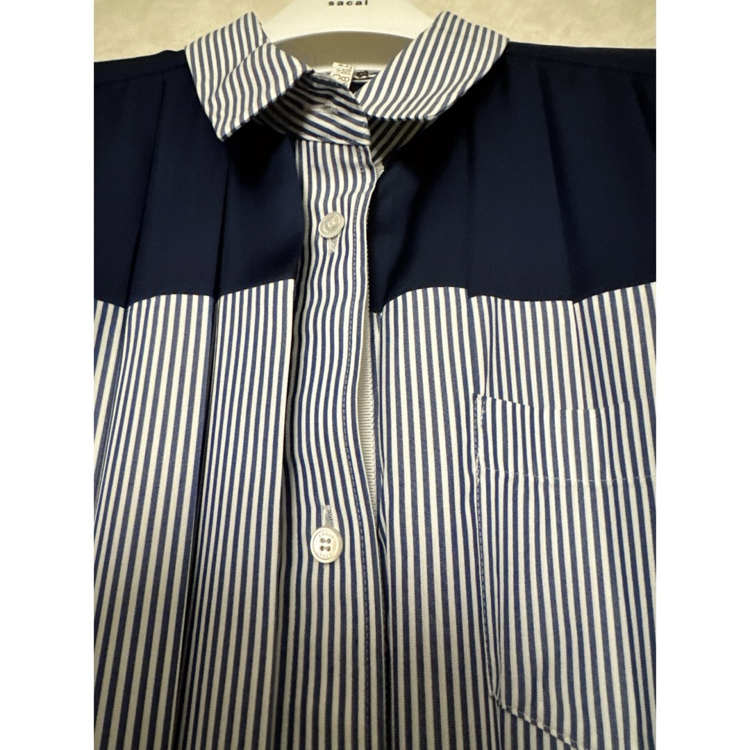 sacai - sacai サカイ 美品 クリーニング済 ストライプ プリーツ sacai - sacai サカイ 美品 クリーニング済 ストライプ プリーツ
