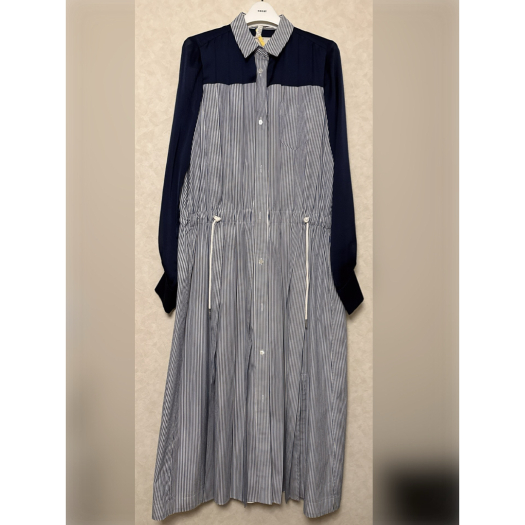 sacai - sacai サカイ 美品 クリーニング済 ストライプ プリーツ sacai - sacai サカイ 美品 クリーニング済 ストライプ プリーツ