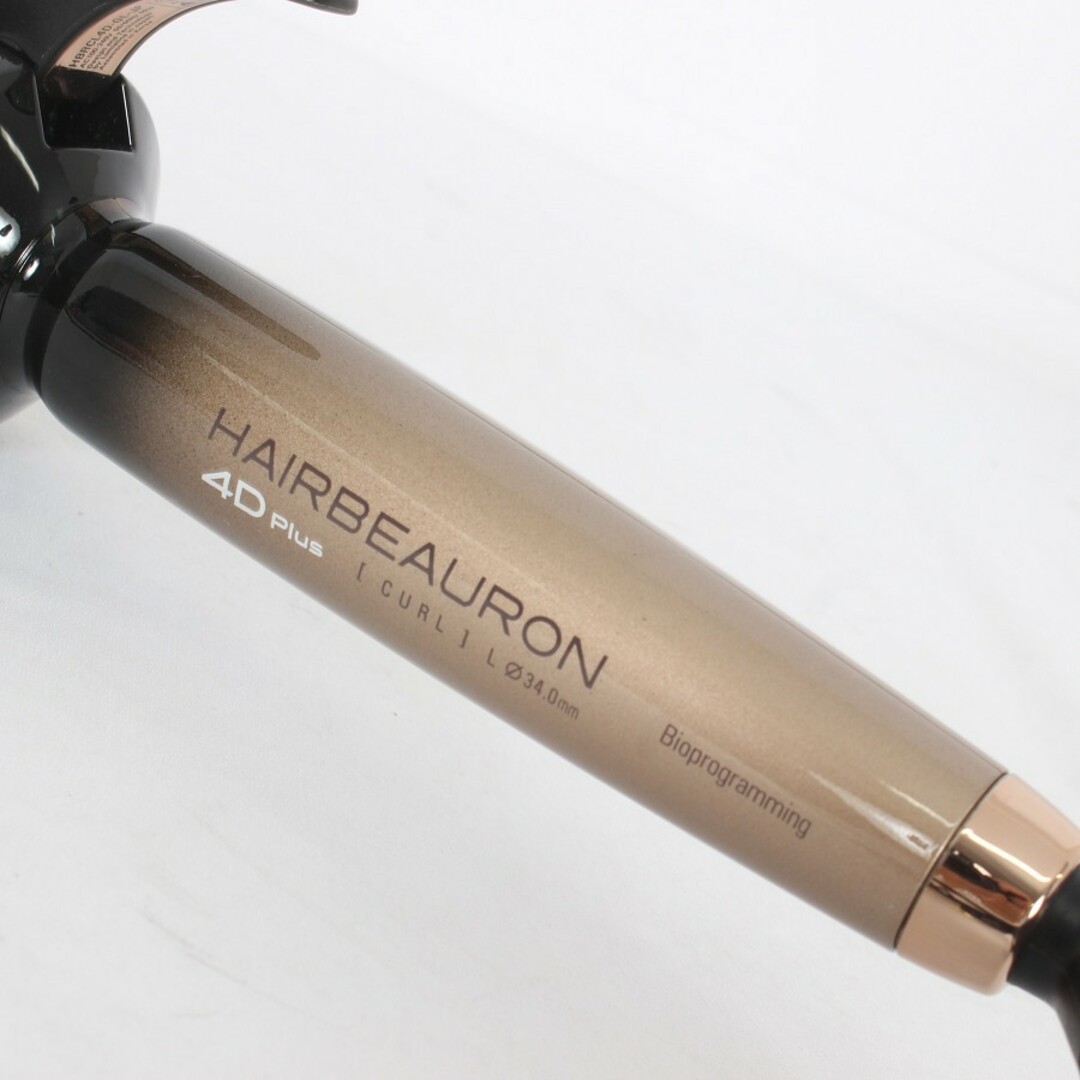 美品】ヘアビューロン 4D Plus カール L-type 34.0mm HBRCL4D-GL 美品】ヘアビューロン 4D Plus カール L-type 34.0mm HBRCL4D-GL
