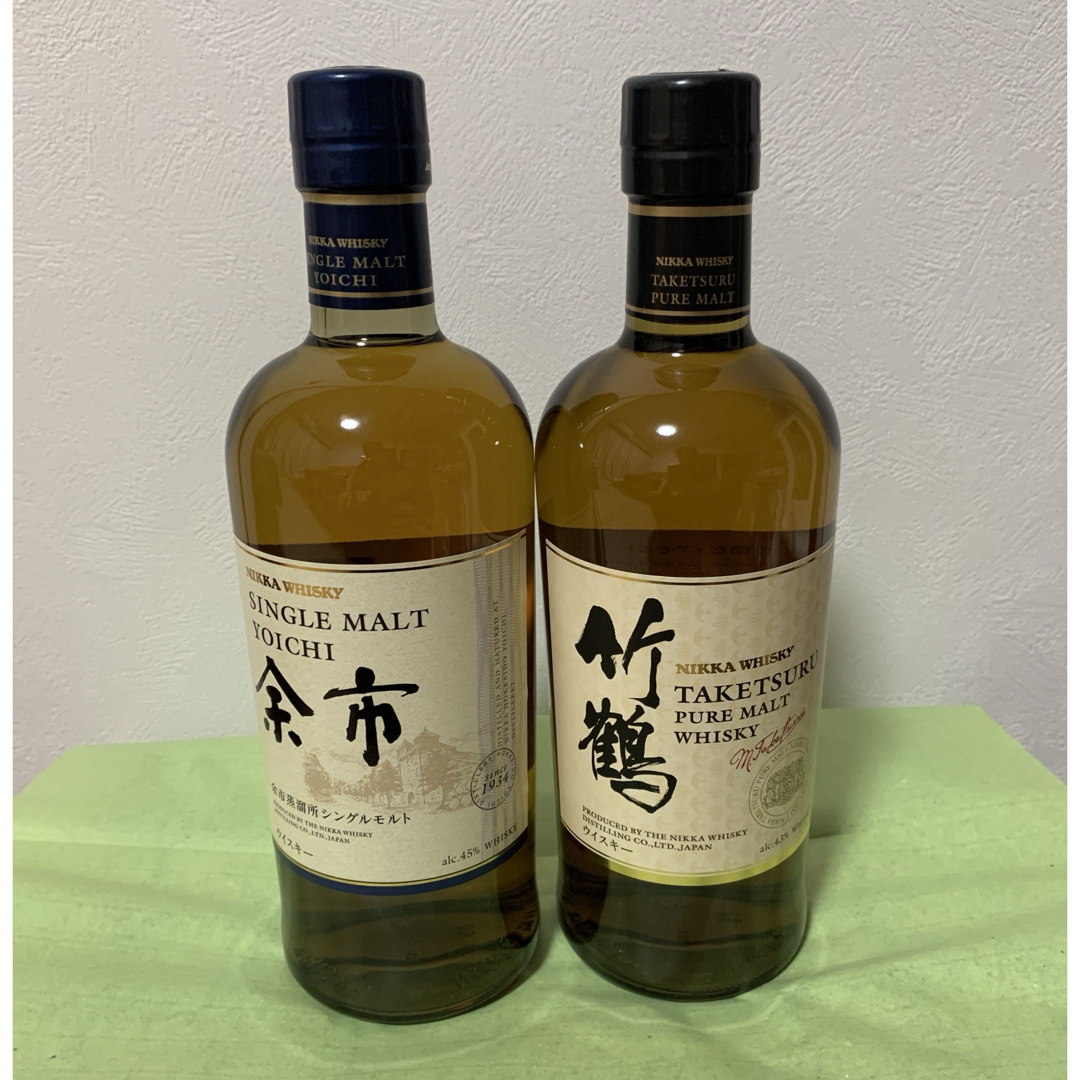 ニッカウヰスキー - 余市と竹鶴2本セットの通販 by M's shop ニッカウヰスキー - 余市と竹鶴2本セットの通販 by M's shop