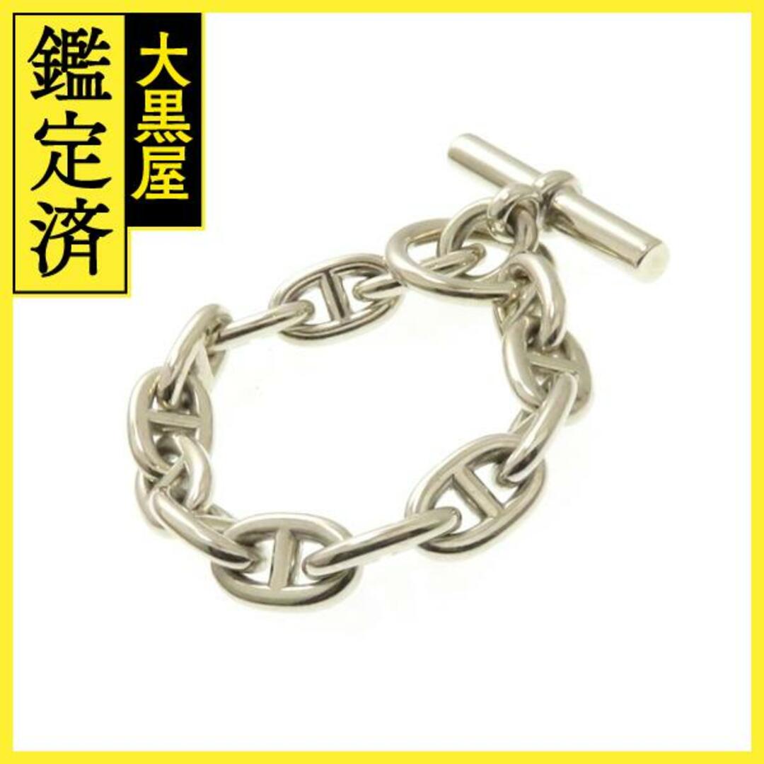 HERMES - エルメス シェーヌダンクル ブレスレット MMサイズ  シルバー 13駒 【430】