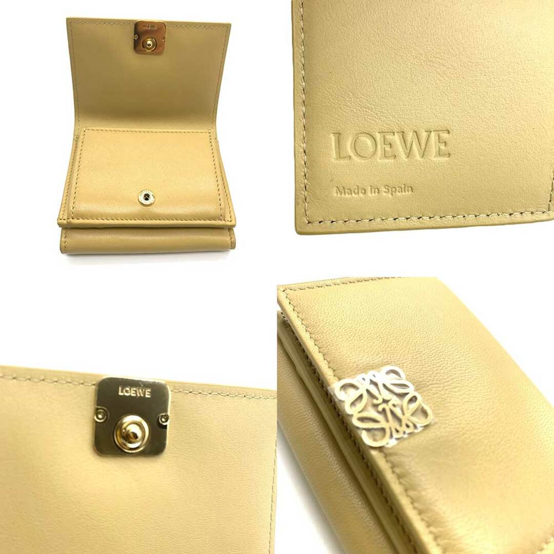LOEWE - ロエベ 三つ折り財布 パファー アナグラム トライ LOEWE - ロエベ 三つ折り財布 パファー アナグラム トライ