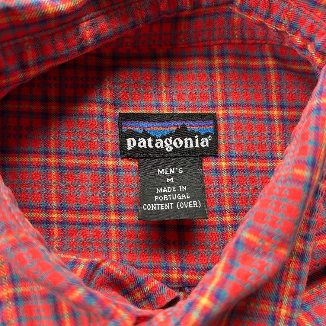 patagonia - 90s パタゴニア ネルシャツ M ポルトガル製 レッド patagonia - 90s パタゴニア ネルシャツ M ポルトガル製 レッド