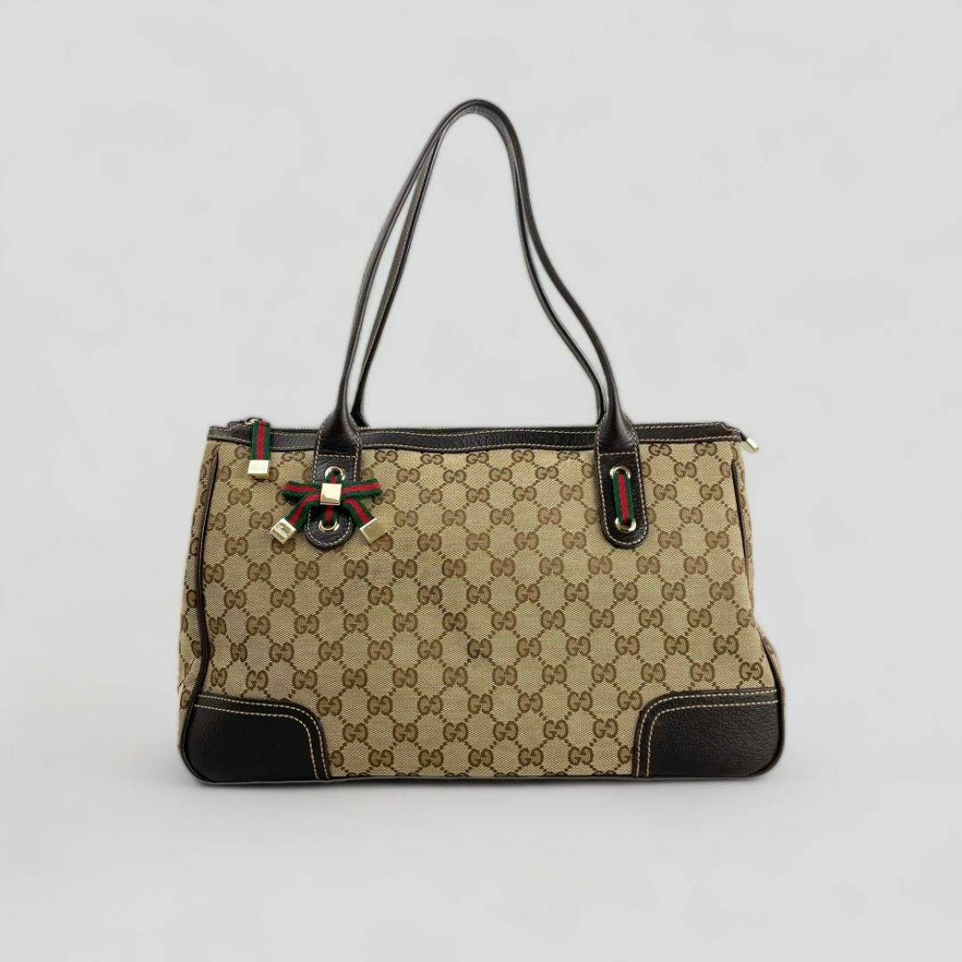 GUCCI - □グッチ GGキャンバス□ シェリーライン トートバッグ GUCCI - □グッチ GGキャンバス□ シェリーライン トートバッグ