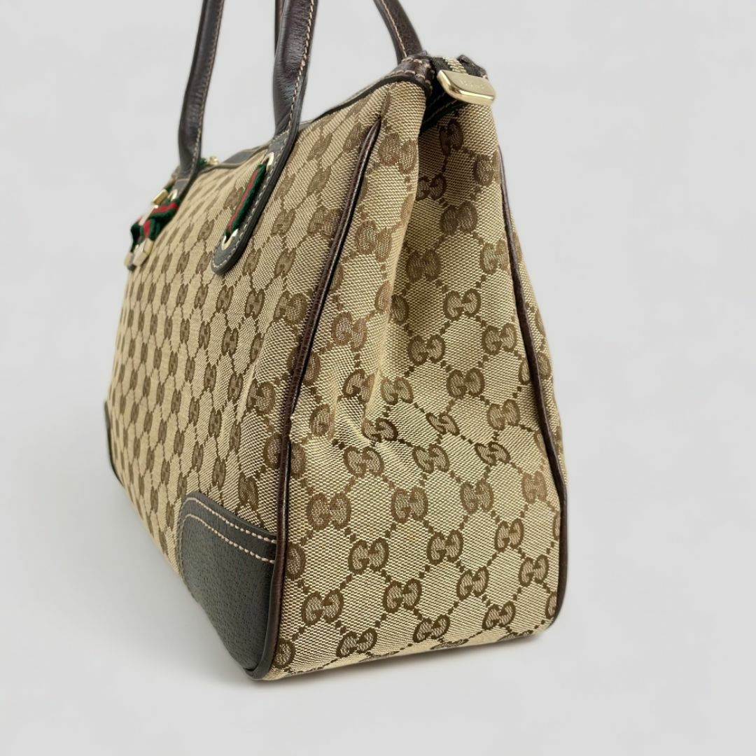 GUCCI - □グッチ GGキャンバス□ シェリーライン トートバッグ GUCCI - □グッチ GGキャンバス□ シェリーライン トートバッグ