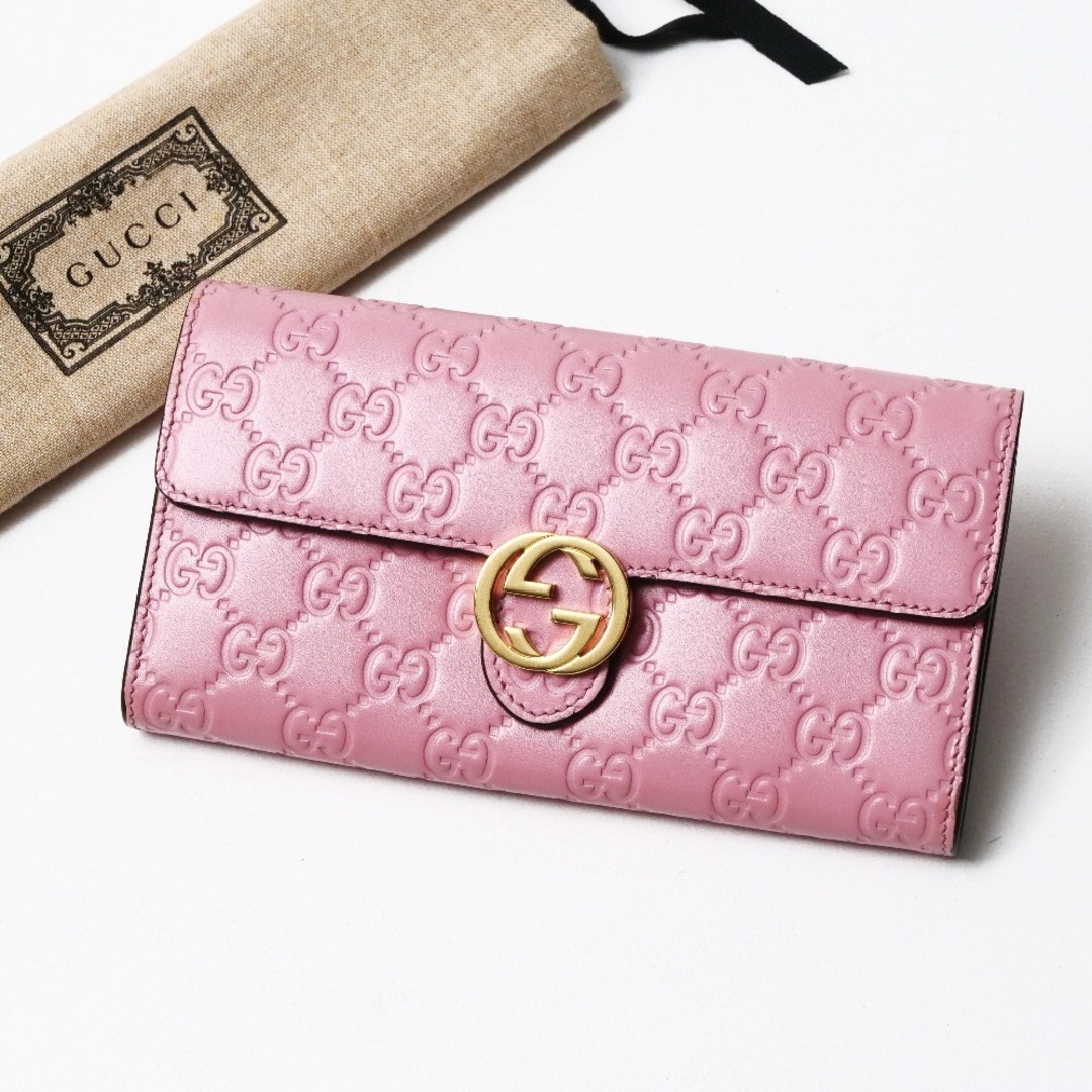 GUCCI - GUCCI グッチ 長財布 シマ GG インターロッキングG GUCCI - GUCCI グッチ 長財布 シマ GG インターロッキングG