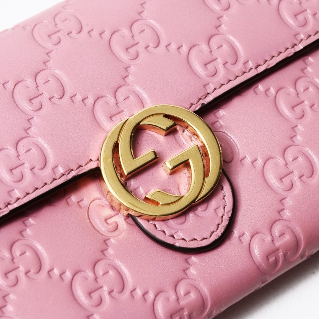 GUCCI - GUCCI グッチ 長財布 シマ GG インターロッキングG GUCCI - GUCCI グッチ 長財布 シマ GG インターロッキングG