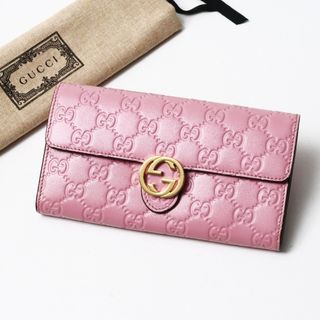 GUCCI - GUCCI グッチ 長財布 シマ GG インターロッキングG GUCCI - GUCCI グッチ 長財布 シマ GG インターロッキングG