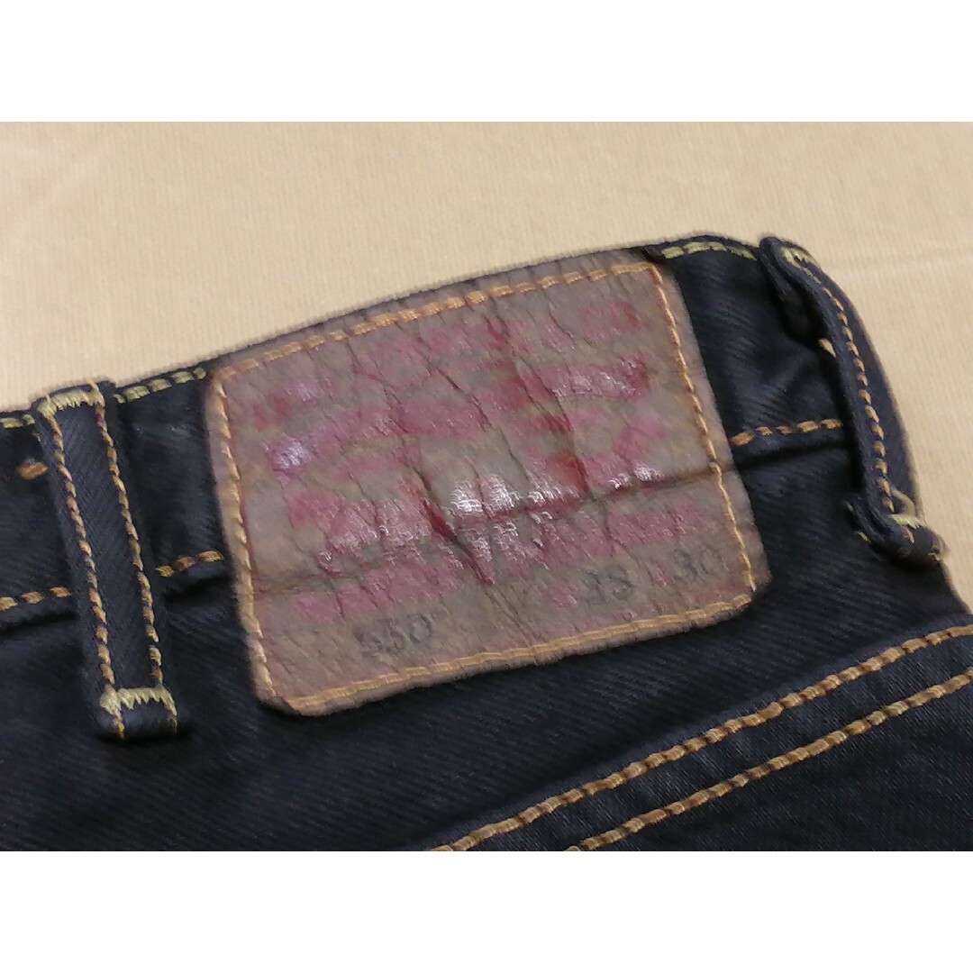 Levi's - Levi's 550 W38L30 先染めブラックジーンズ USA仕様の Levi's - Levi's 550 W38L30 先染めブラックジーンズ USA仕様の