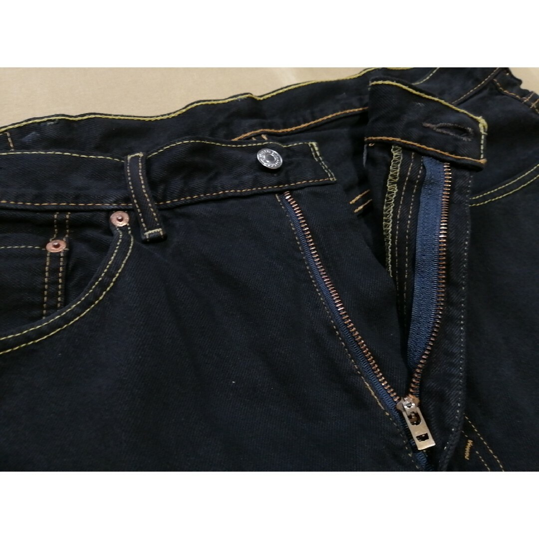 Levi's - Levi's 550 W38L30 先染めブラックジーンズ USA仕様の Levi's - Levi's 550 W38L30 先染めブラックジーンズ USA仕様の