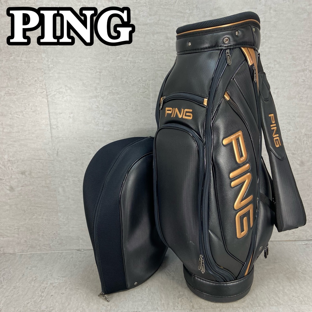 PING - PING ピン ゴルフ キャディバッグ カート式 約9型 約23cm PING - PING ピン ゴルフ キャディバッグ カート式 約9型 約23cm