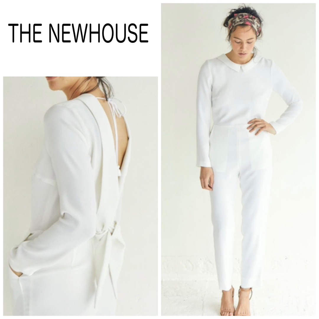 THE NEWHOUSE ザニューハウス ジャンプスーツ ホワイト XSの通販 THE NEWHOUSE ザニューハウス ジャンプスーツ ホワイト XSの通販