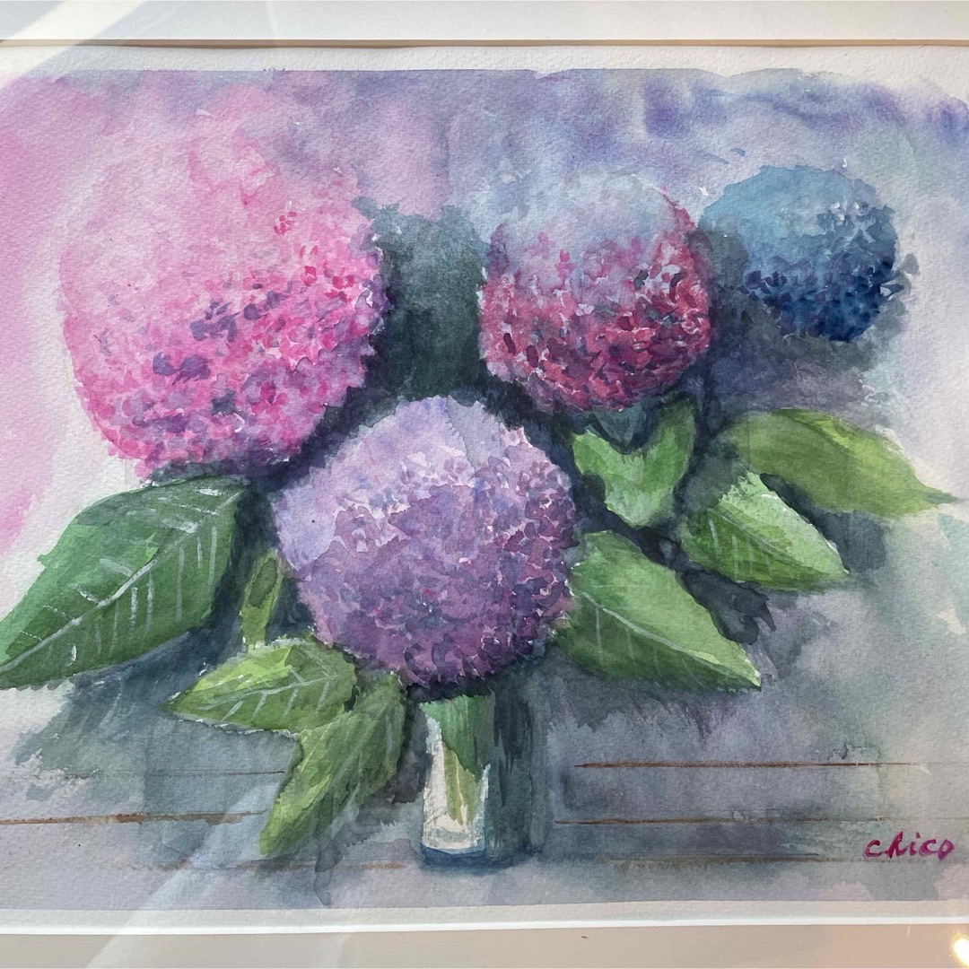 紫陽花 水彩画 f6の通販 by プロフィールお読みください|ラクマ 紫陽花 水彩画 f6の通販 by プロフィールお読みください|ラクマ