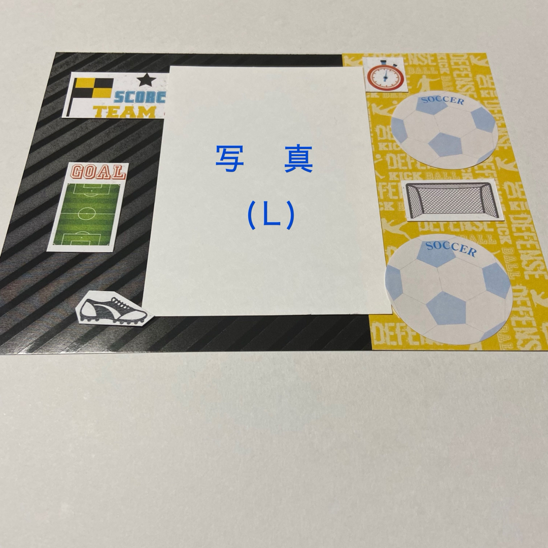 サッカー★誕生日や父の日に★写真&メッセージ(890k) スポーツ/アウトドアのサッカー/フットサル(その他)の商品写真