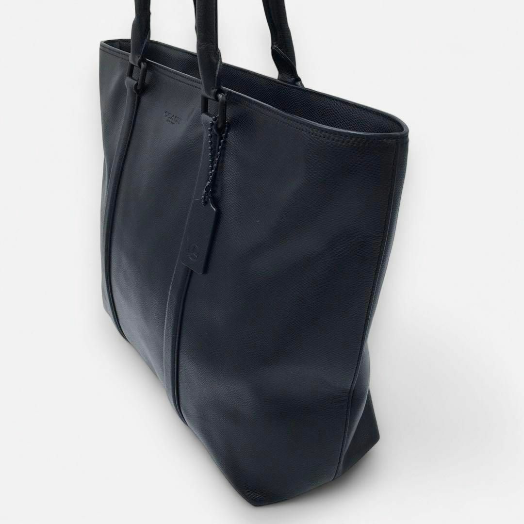 COACH - コーチ×メルセデスベンツ レザートートバッグ ブラック COACH - コーチ×メルセデスベンツ レザートートバッグ ブラック