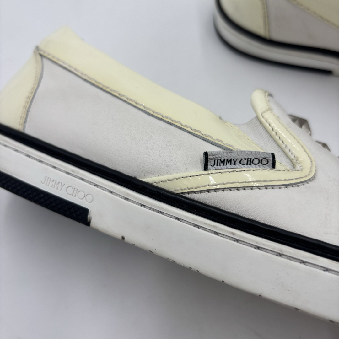 JIMMY CHOO - ジミーチュウ スタースタッズ レザー スリッポン JIMMY CHOO - ジミーチュウ スタースタッズ レザー スリッポン