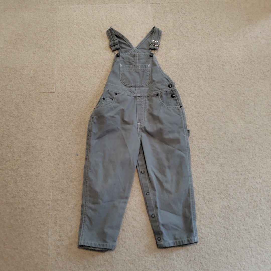 オーバーオール　110 100 グレー キッズ/ベビー/マタニティのキッズ服男の子用(90cm~)(その他)の商品写真