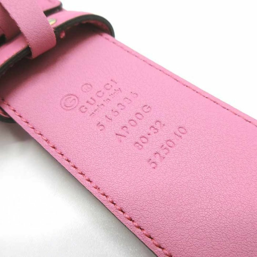 GUCCI - 【新品】グッチ 546386 (ピンク系) #85 ベルト アパレル GUCCI - 【新品】グッチ 546386 (ピンク系) #85 ベルト アパレル