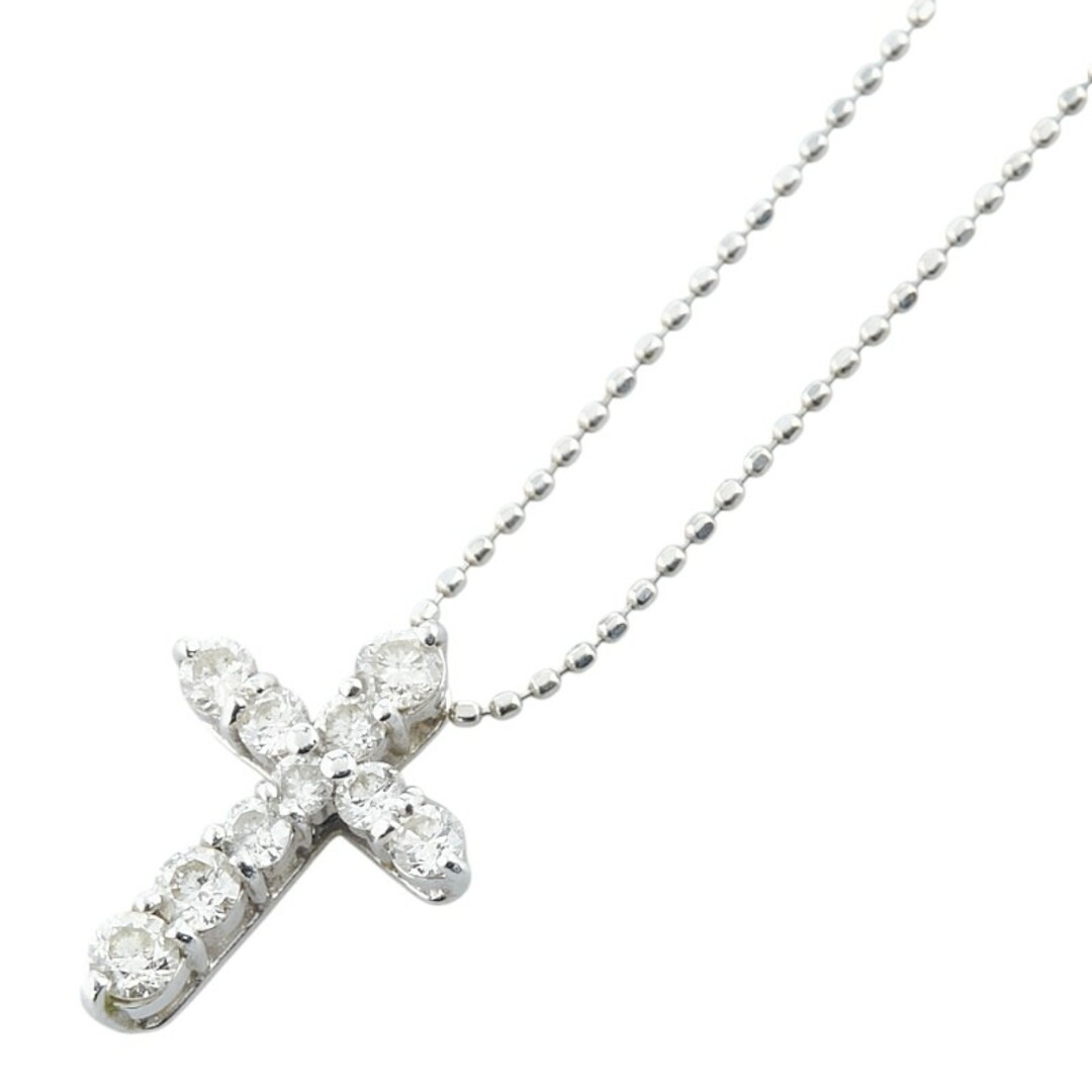 K18WG ホワイトゴールド ネックレス ダイヤ 0.50ct 【240-04022 K18WG ホワイトゴールド ネックレス ダイヤ 0.50ct 【240-04022