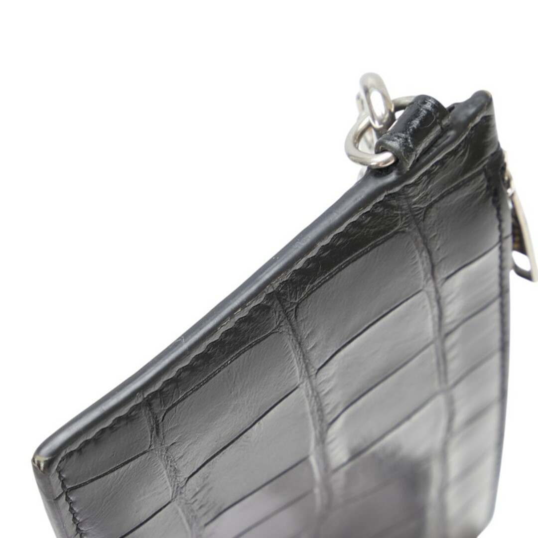 BALENCIAGA - バレンシアガ クロコ型押し カードケース コイン BALENCIAGA - バレンシアガ クロコ型押し カードケース コイン