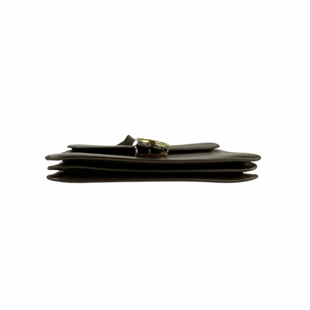 GUCCI - グッチ GUCCI ショルダーバッグ レザー ダークブラウン