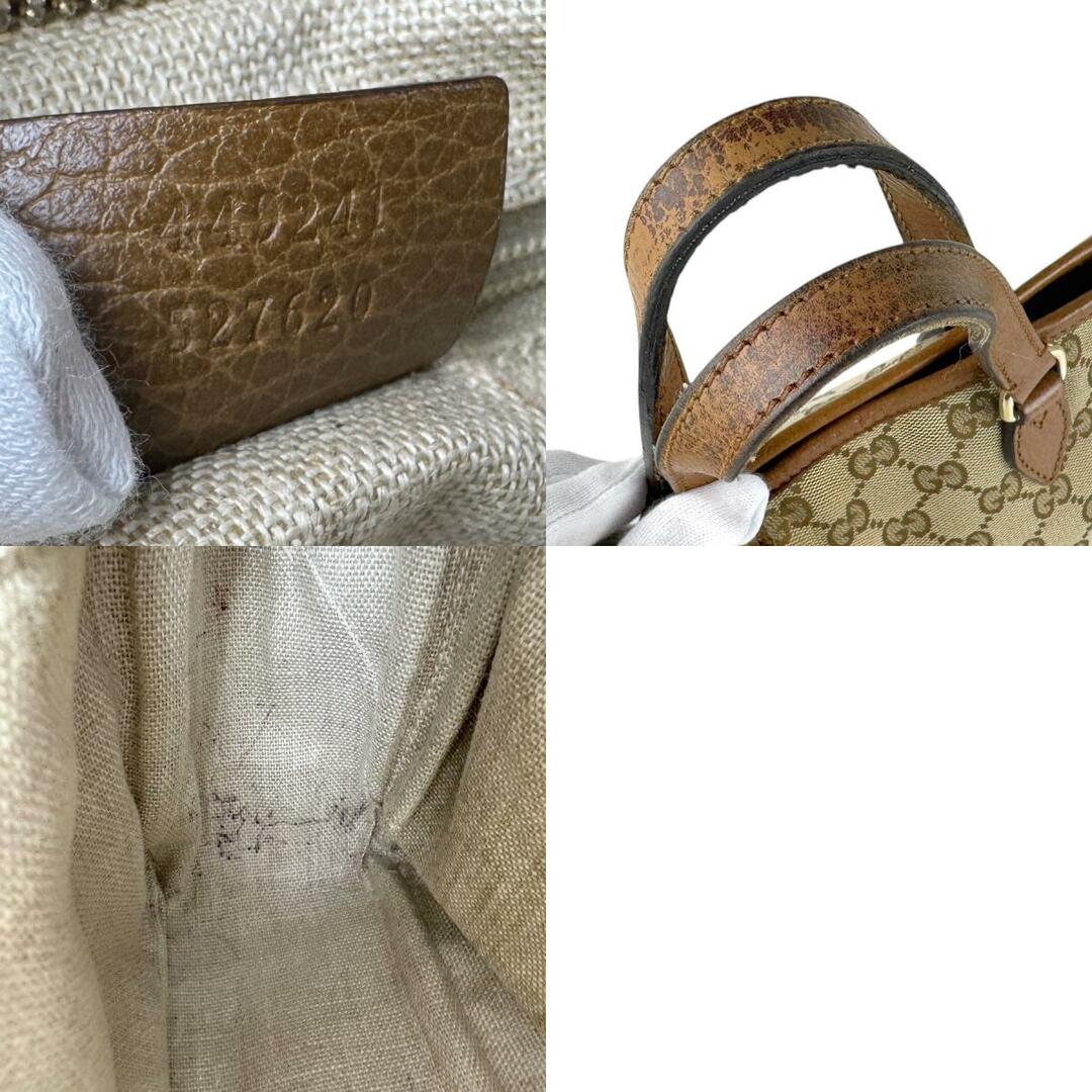 GUCCI - グッチ GUCCI ハンドバッグ GGキャンバス/レザー GUCCI - グッチ GUCCI ハンドバッグ GGキャンバス/レザー