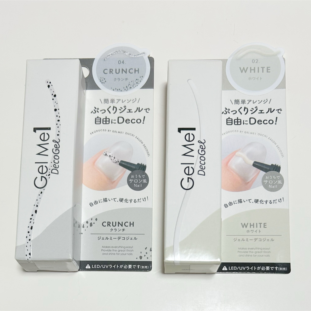 Gel Me1 ジェルミー デコジェル クランチ ホワイト コスメ/美容のボディケア(ハンドクリーム)の商品写真